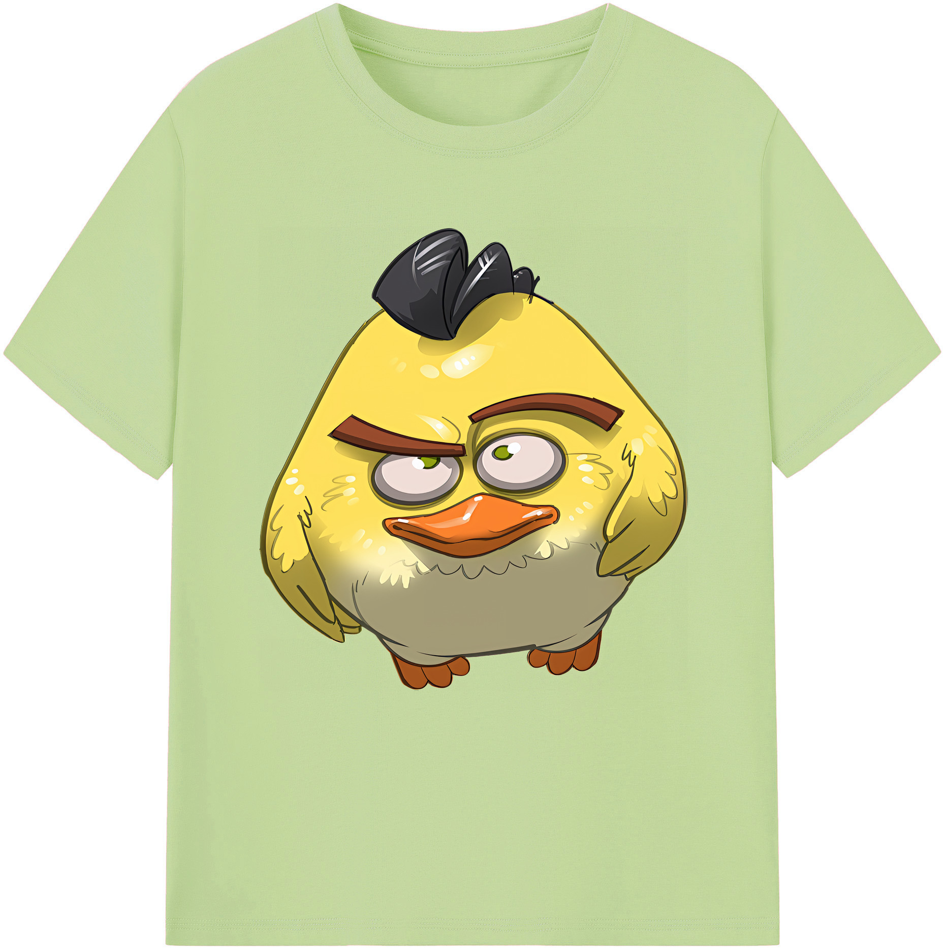 （画像用） Angry Birds アングリーバード 綿100％半袖Tシャツ（フロントプリント）